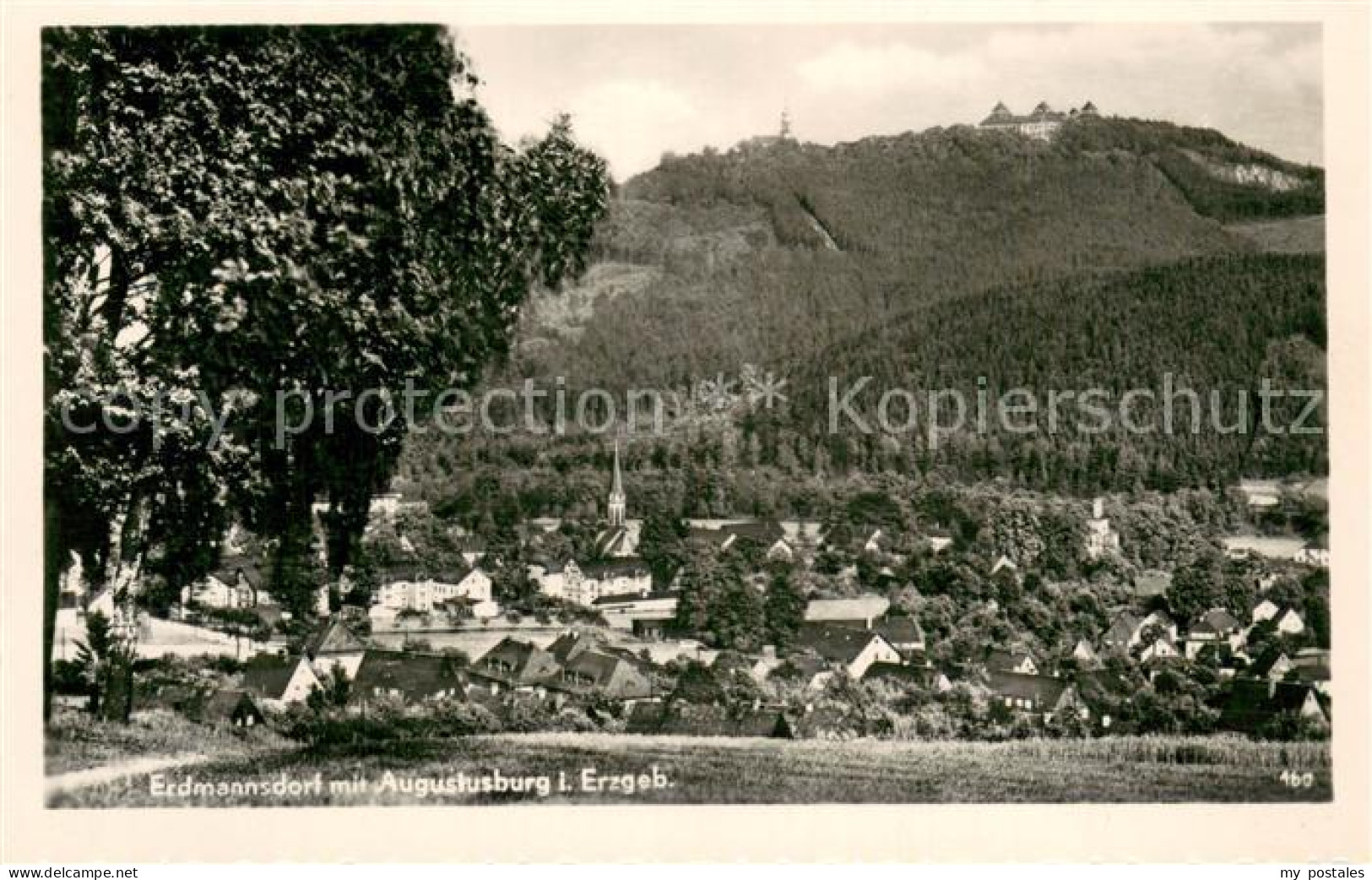 73750117 Erdmannsdorf Augustusburg Panorama Blick Zur Augustusburg Erzgebirge Ha - Augustusburg