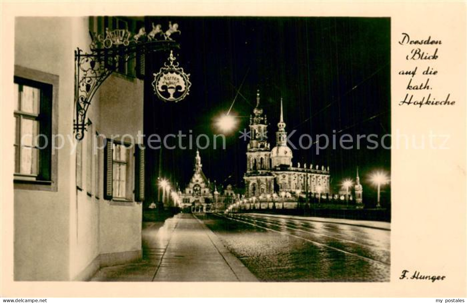 73750062 Dresden Blick Zur Kath Hofkirche Dresden - Dresden