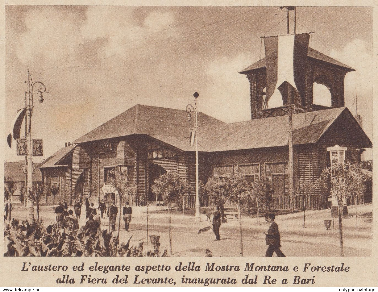 Bari - Mostra Montana E Forestale Alla Fiera Del Levante - 1935 Stampa - Prints & Engravings