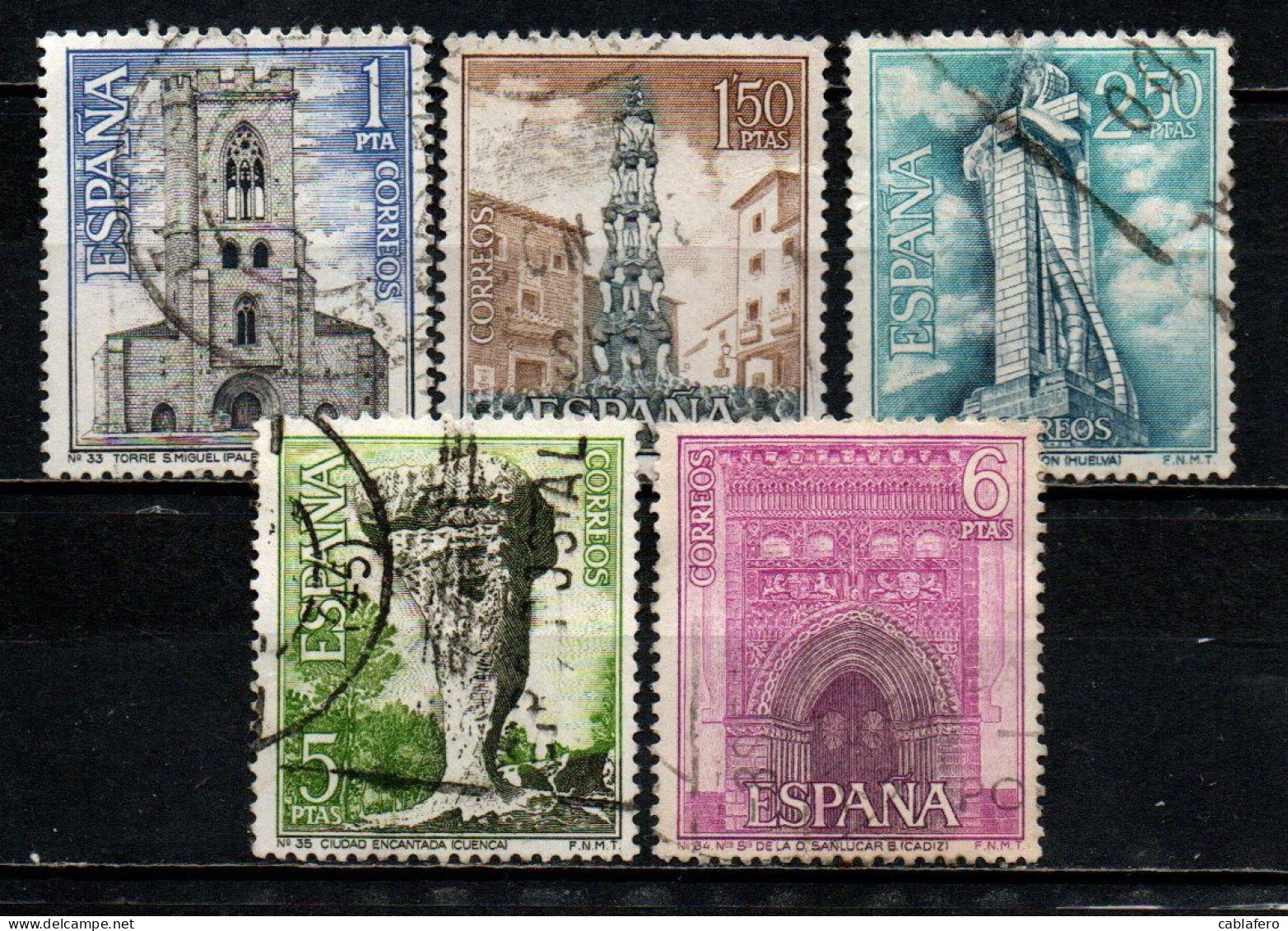 SPAGNA - 1967 - TURISMO IN SPAGNA - USATI - Used Stamps