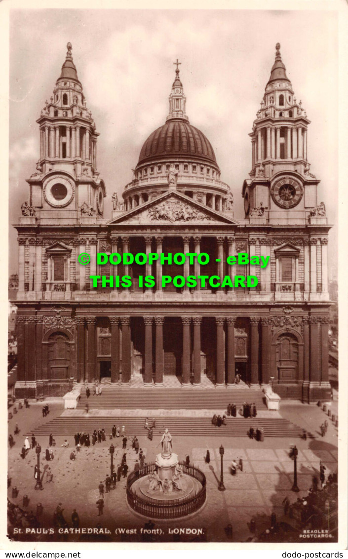 R540822 London. St. Paul Cathedral. West Front. J. Beagles. RP - Otros & Sin Clasificación