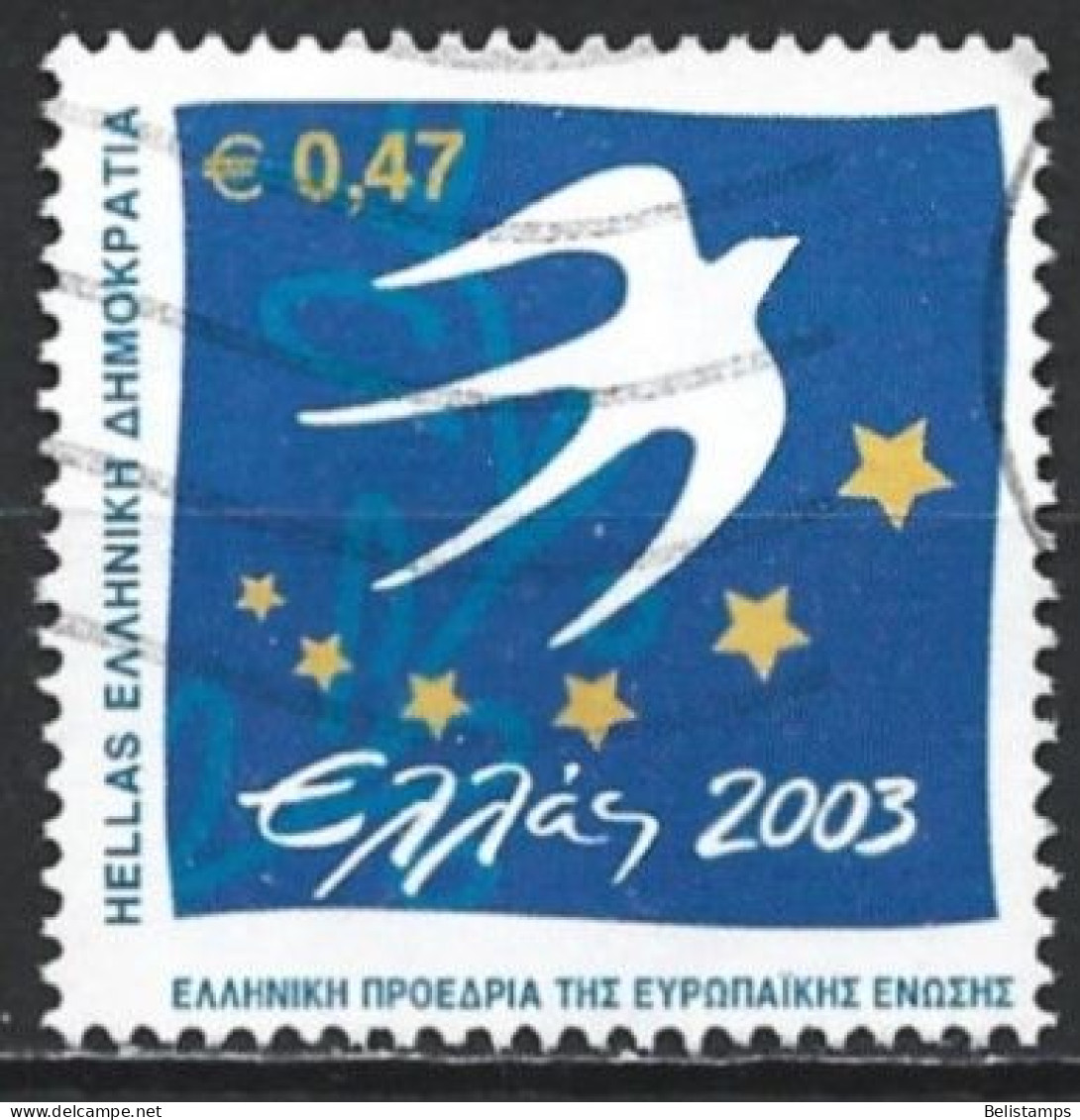 Greece 2003. Scott #2057 (U) Dove And Stars - Usados