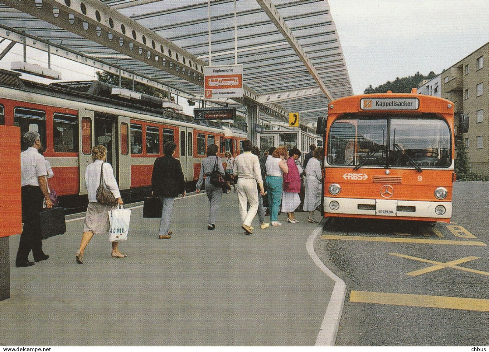 Autobus, Bus; Bahn, Train; RBS, Papiermühle Gemeinde Ittigen - Other & Unclassified