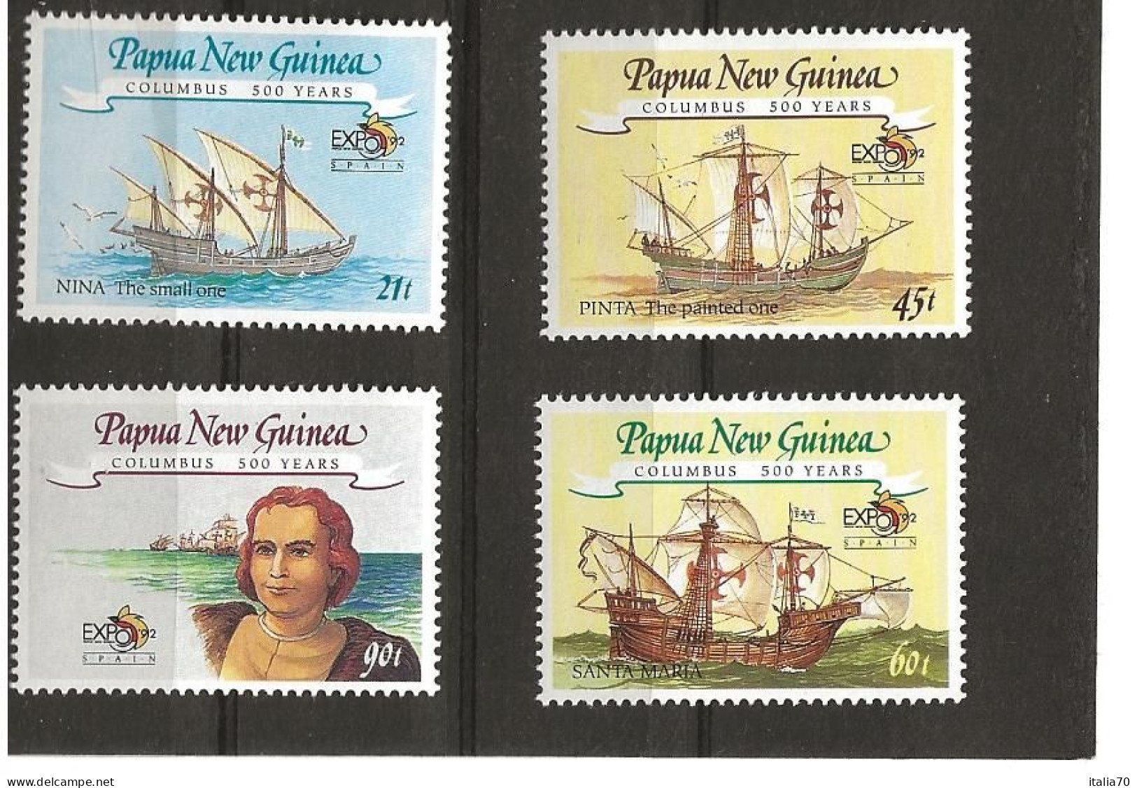 PAPÚA NUEVA GUINEA 646/649 (4V) 1992 YVERT NUEVO - Papua Nuova Guinea