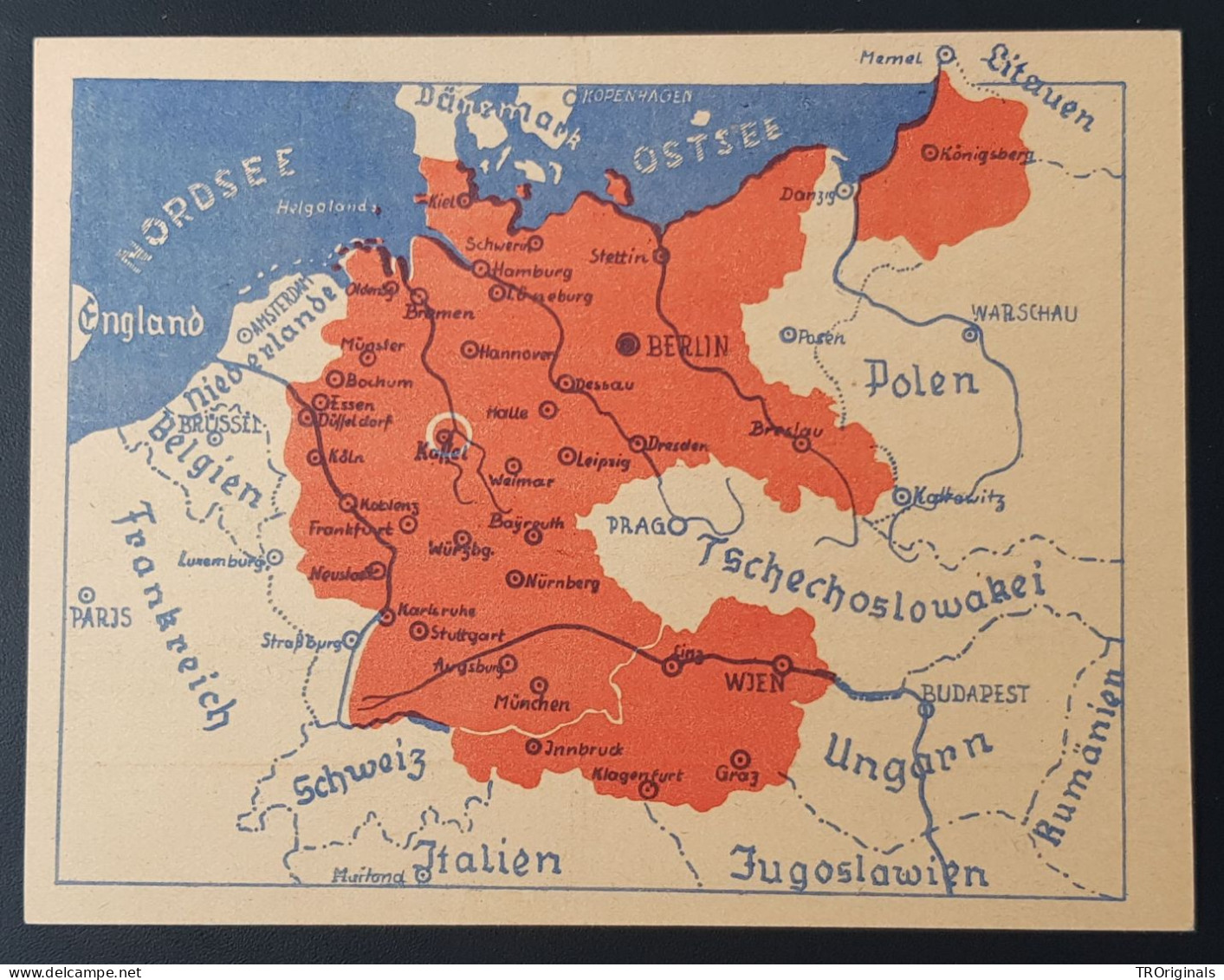 GERMANY THIRD 3rd REICH ORIGINAL WWII PROPAGANDA CARD DAY OF THE GREATER EMPIRE - Weltkrieg 1939-45