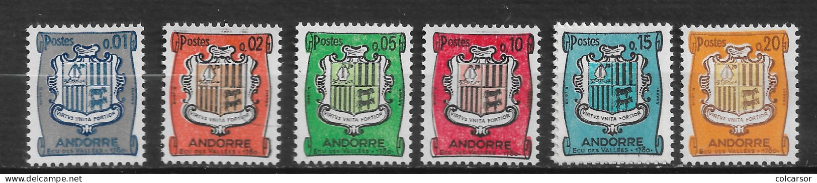 ANDORRE FRANÇAIS N° 153/57 SAUF 155A +156A - Ungebraucht