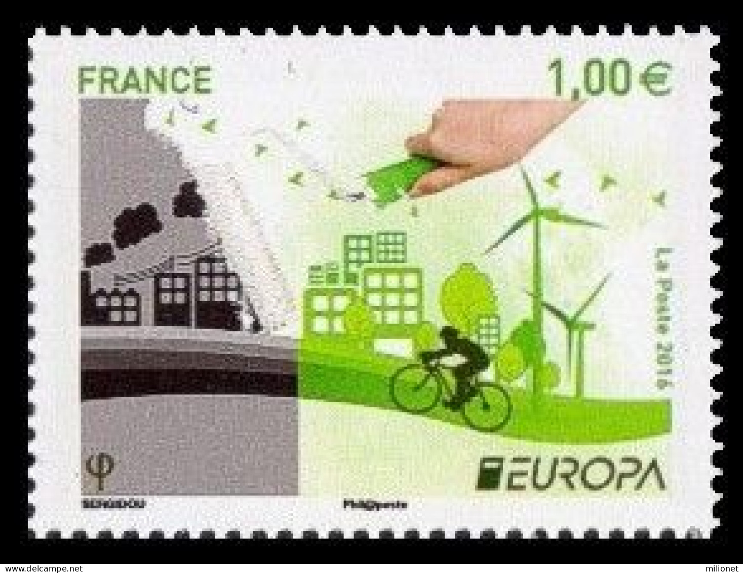 SALE!!! FRANCIA FRANCE FRANKREICH 2016 EUROPA CEPT THINK GREEN Stamp MNH ** - 2016