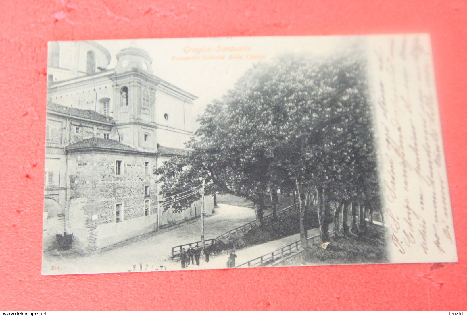 Biella Graglia Santuario Prospetto Laterale Della Chiesa 1910 - Biella