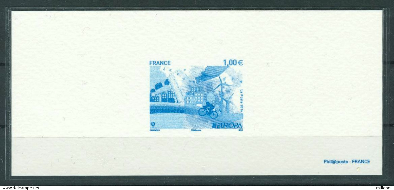 SALE!!! RARE!!! FRANCE FRANCIA 2016 EUROPA CEPT Think Green Colour Proof MNH ** - 2016