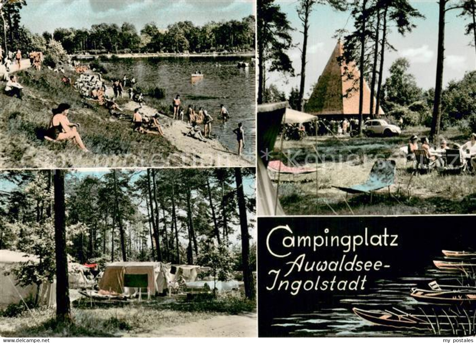 73749678 Ingolstadt Donau Campingplatz Auwaldsee Kirche Seepartie Ingolstadt Don - Ingolstadt