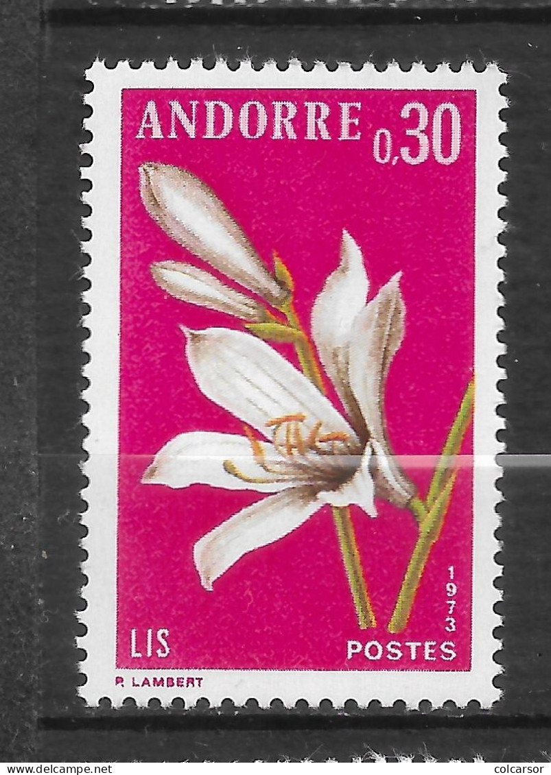 ANDORRE FRANÇAIS N° 229    " FLEURS " - Unused Stamps