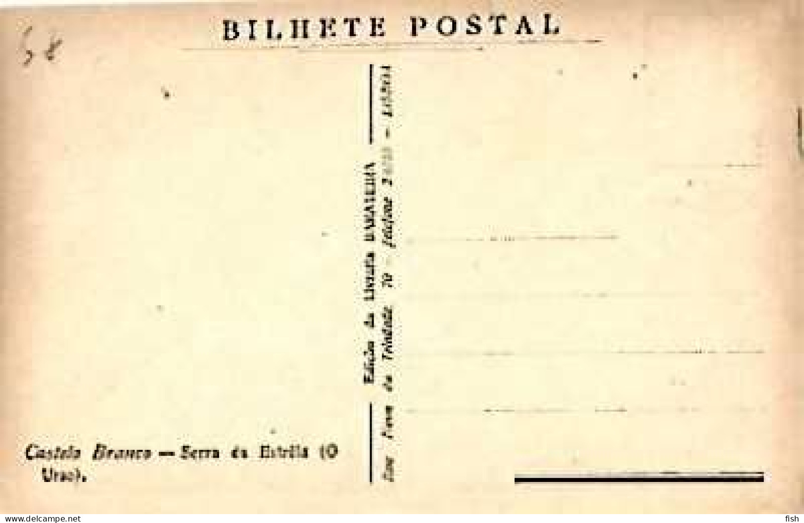Portugal & Postal, Castelo Branco, Serra Da Estrela,The Bear, Ed. Papelaria  Barateira, Lisboa (113345) - Other & Unclassified