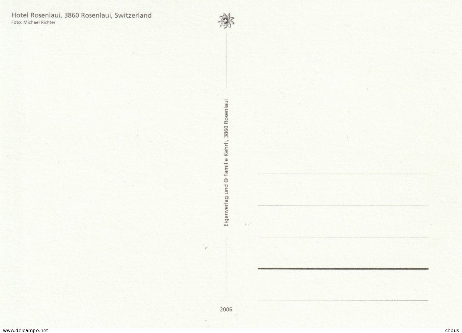 Autobus, Bus; Postauto, Car Postal; Hotel Rosenlaui - Altri & Non Classificati