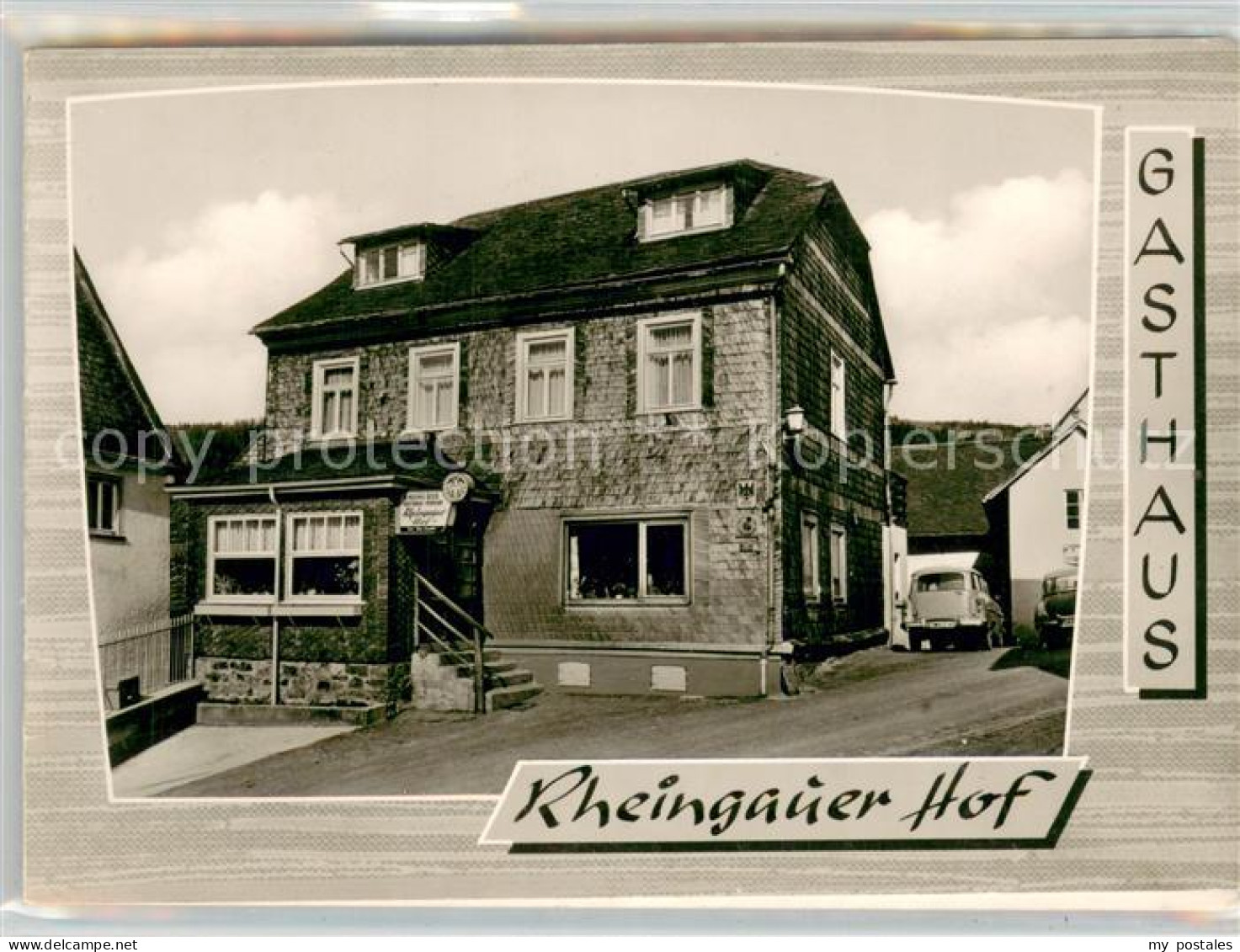 73749587 Obergladbach Gasthaus Rheingauer Hof Gaststube Zimmer Panorama Oberglad - Sonstige & Ohne Zuordnung