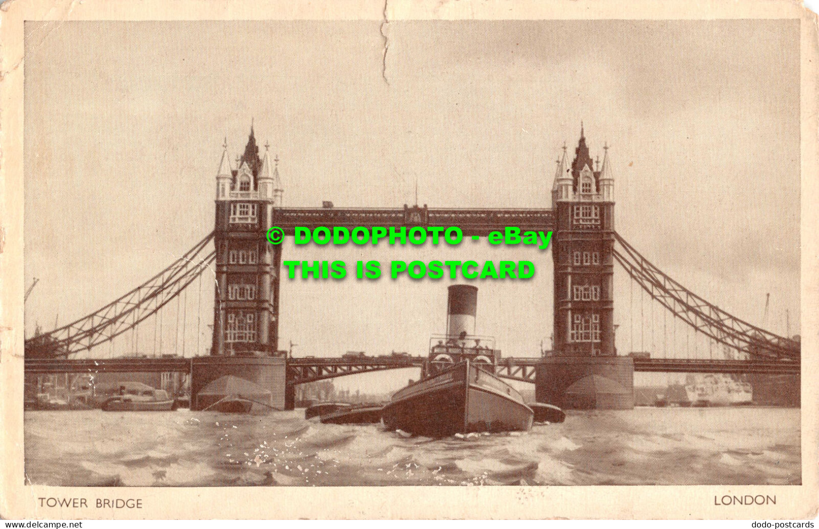 R541412 Tower Bridge. London. 1950. Sir John Wolfe Barry - Otros & Sin Clasificación