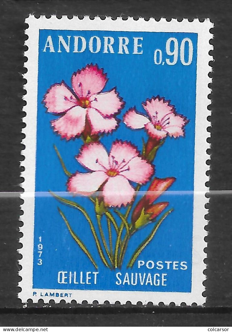 ANDORRE FRANÇAIS N° 231    " FLEURS " - Unused Stamps