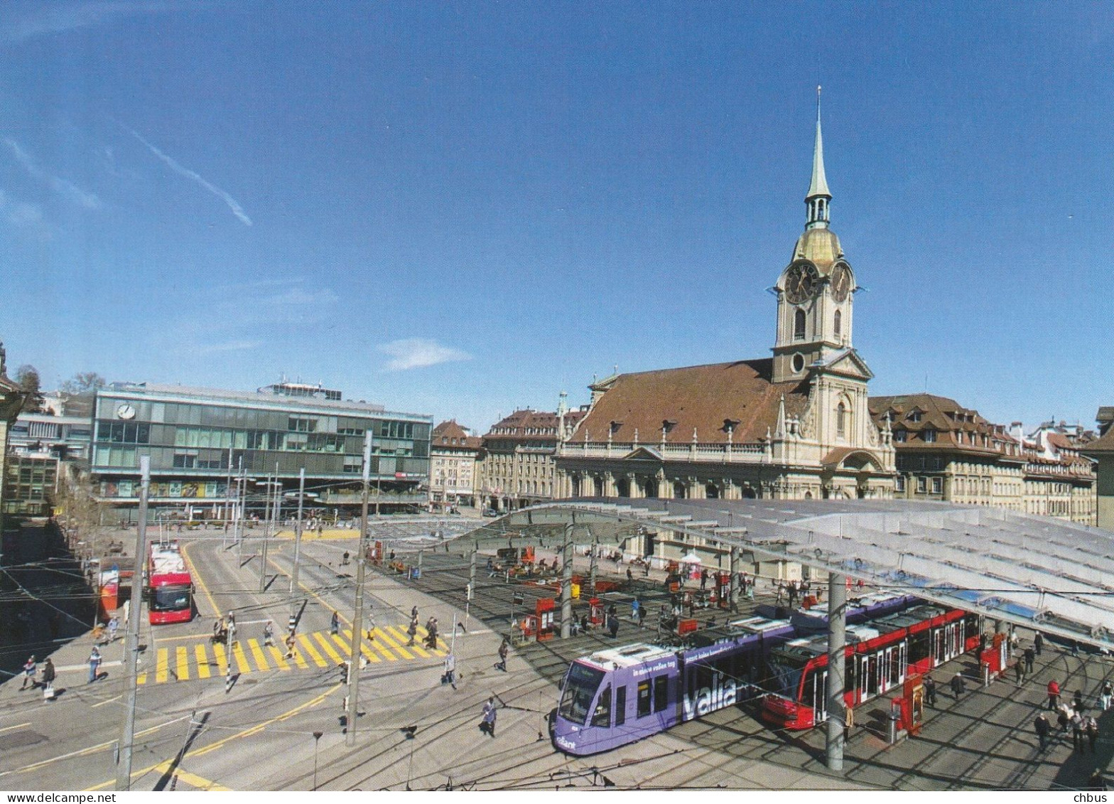 Autobus, Bus; Strassenbahn, Tram; Bahnhof Bern 2021 - Berne