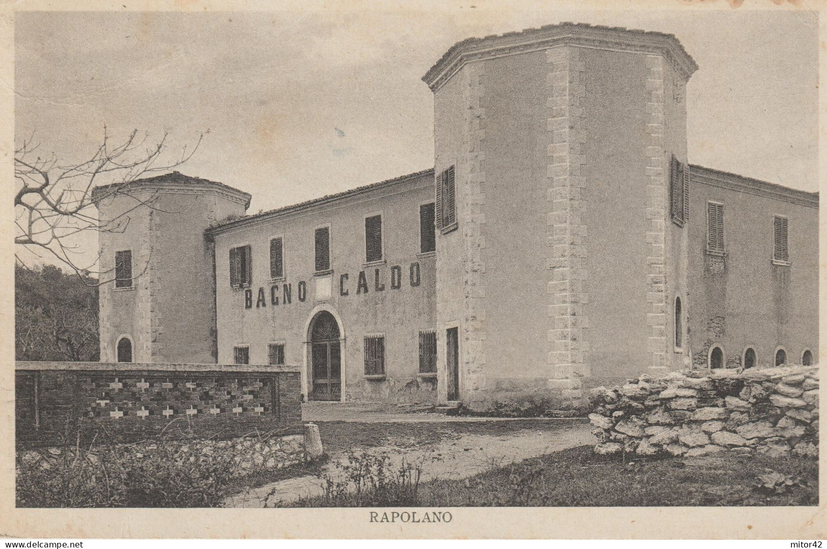 221-Rapolano-Siena-Toscana-Edificio Per Bagni Caldi-Francobollo Commemorativo 20c.Augusto - Siena