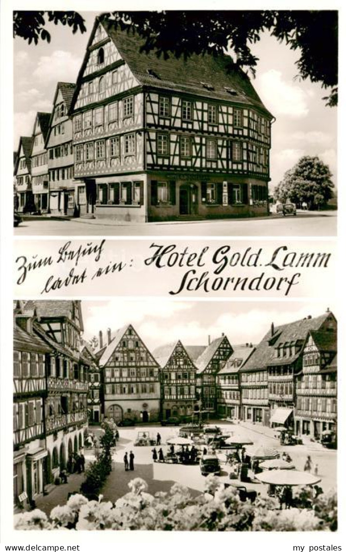 73749428 Schorndorf  Wuerttemberg Hotel Gold Lamm Marktplatz  - Schorndorf