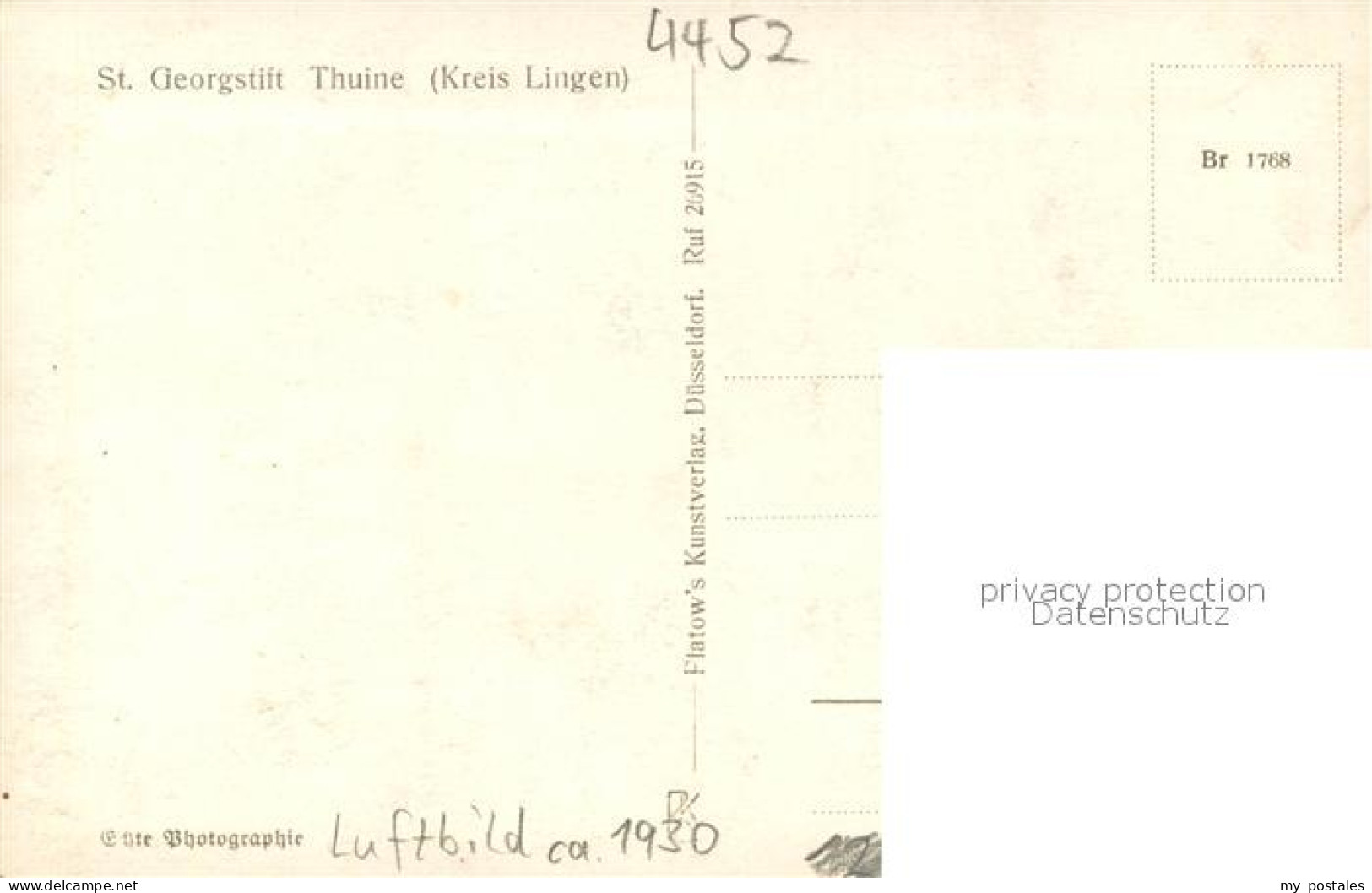 73749405 Thuine Emsl St Georgstift Thuine Fliegeraufnahme Thuine Emsl - Other & Unclassified