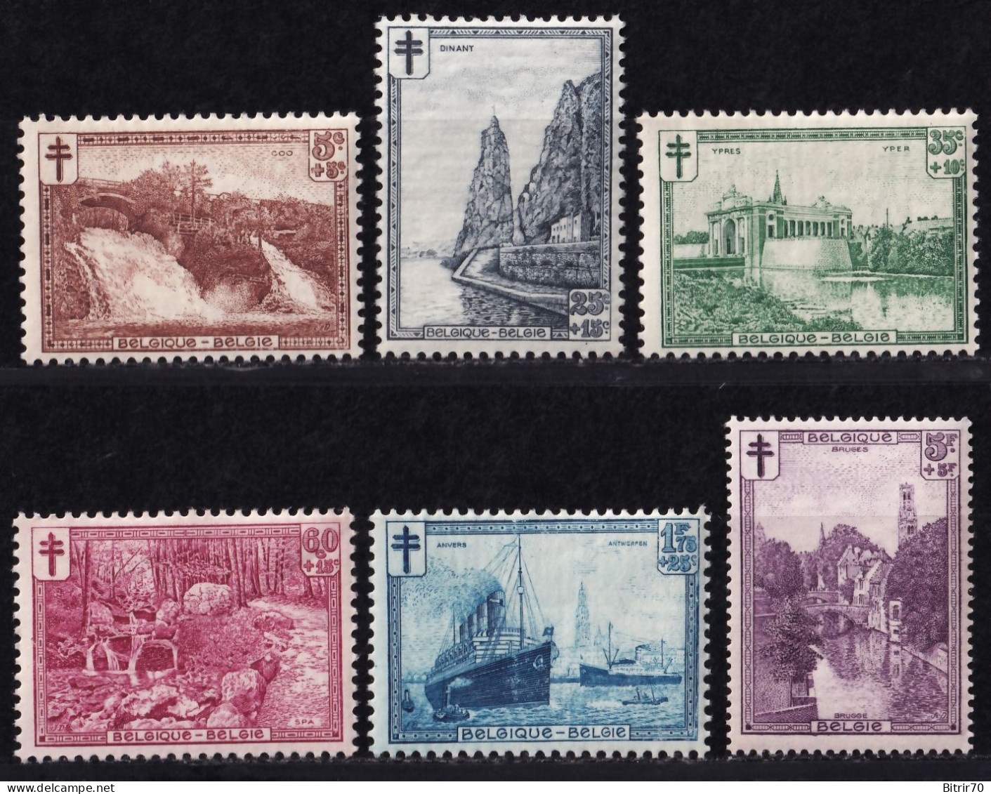 Belgica, 1929  Y&T. 293 / 298, MNH. - Neufs