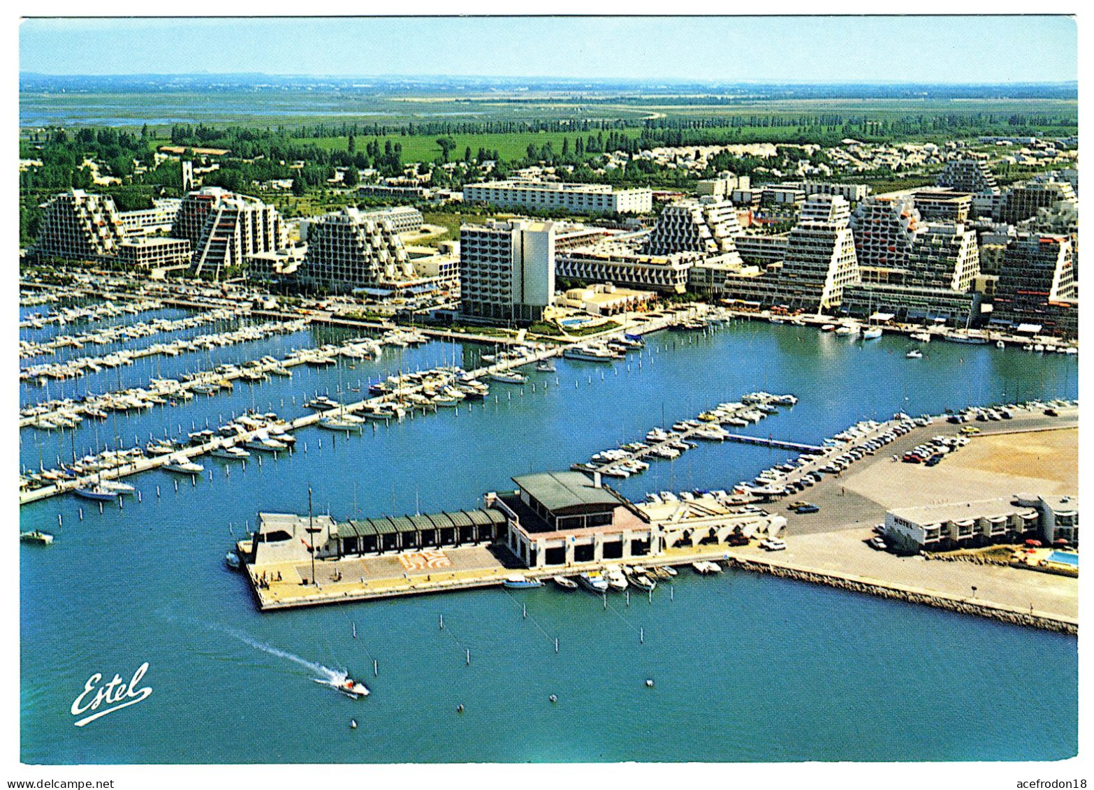 La Grande Motte - Vue Aérienne - La Capitainerie, Le Port Et La Ville - Andere & Zonder Classificatie