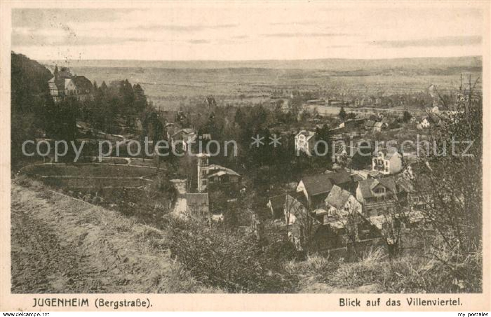 73749320 Jugenheim Seeheim-Jugenheim Blick Auf Das Villenviertel Jugenheim - Andere & Zonder Classificatie