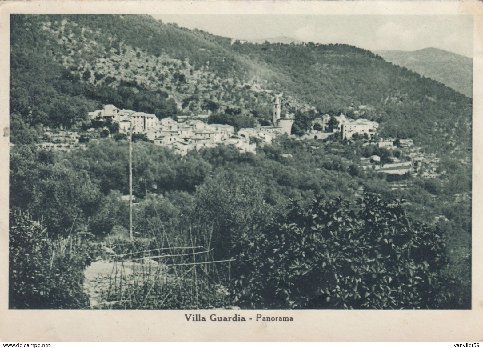 VILLA GUARDIA-COMO-PANORAMA-CARTOLINA VIAGGIATA IL 7-9-1950 - Como