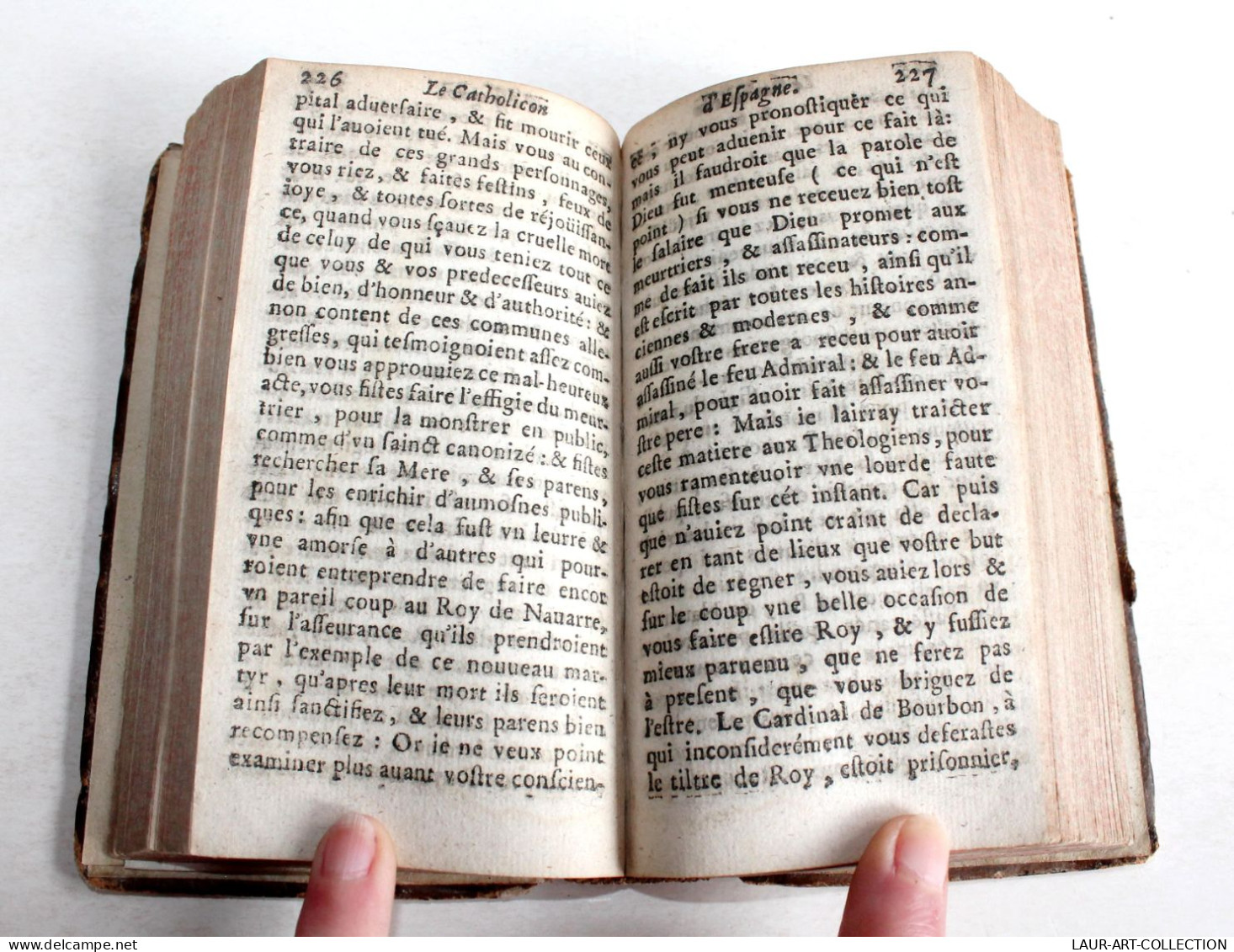 TRES RARE 1593 SATYRE MENIPPEE DE LA VERTU DU CATHOLICON D'ESPAGNE & DE LA TENUE / ANCIEN LIVRE XVIe SIECLE (2204.22) - Before 18th Century