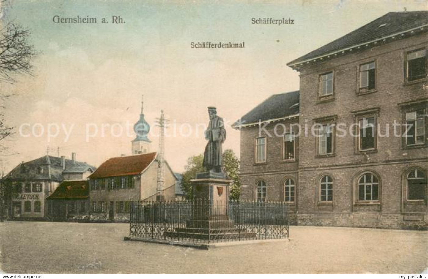 73749314 Gernsheim Schaefferdenkmal Am Schaefferplatz Gernsheim - Sonstige & Ohne Zuordnung