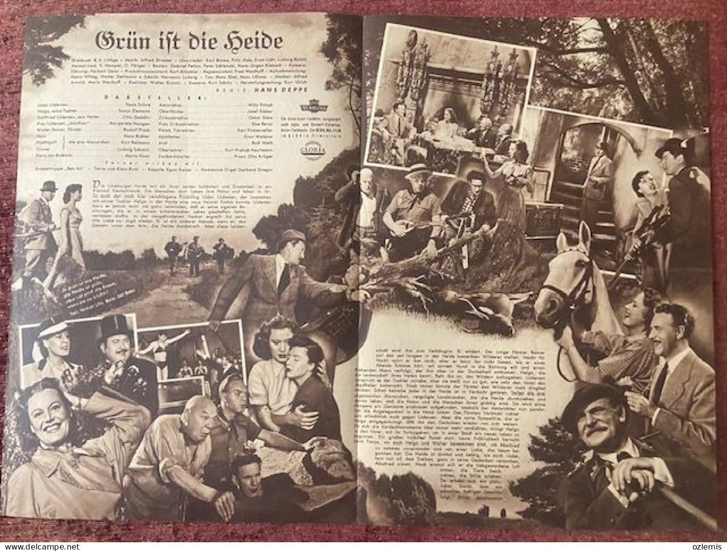 GRUN IFT DIE HEIDE- ILLUSTRIERTE ,FILM - KUHNE ,CINEMA MOVIE ,MAGAZINE - Kino & Fernsehen