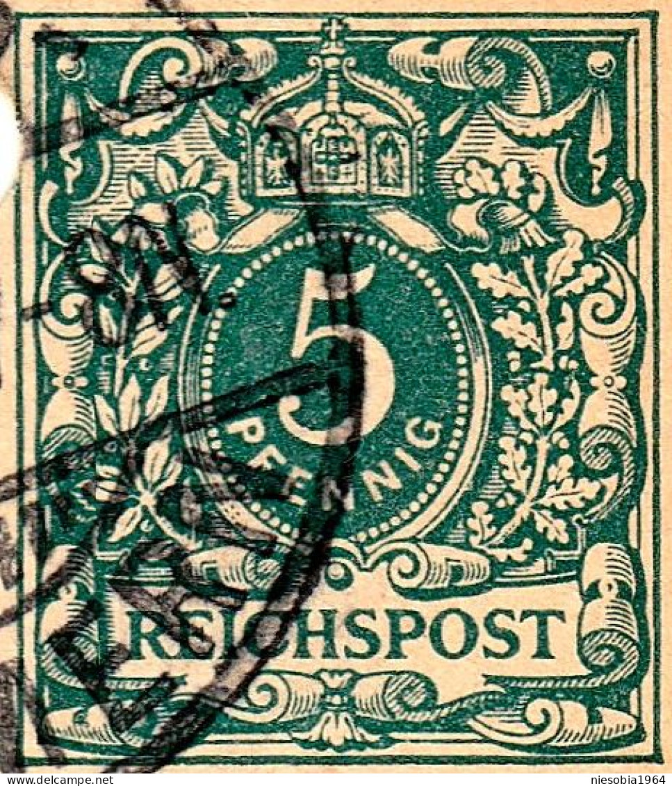 Imperial Germany 5 Pfennig Postcard 15.01.1899 Belle-Époque Corespondenz-Karte Groß-Gerau Zu Groß-Gerau - Cartes Postales