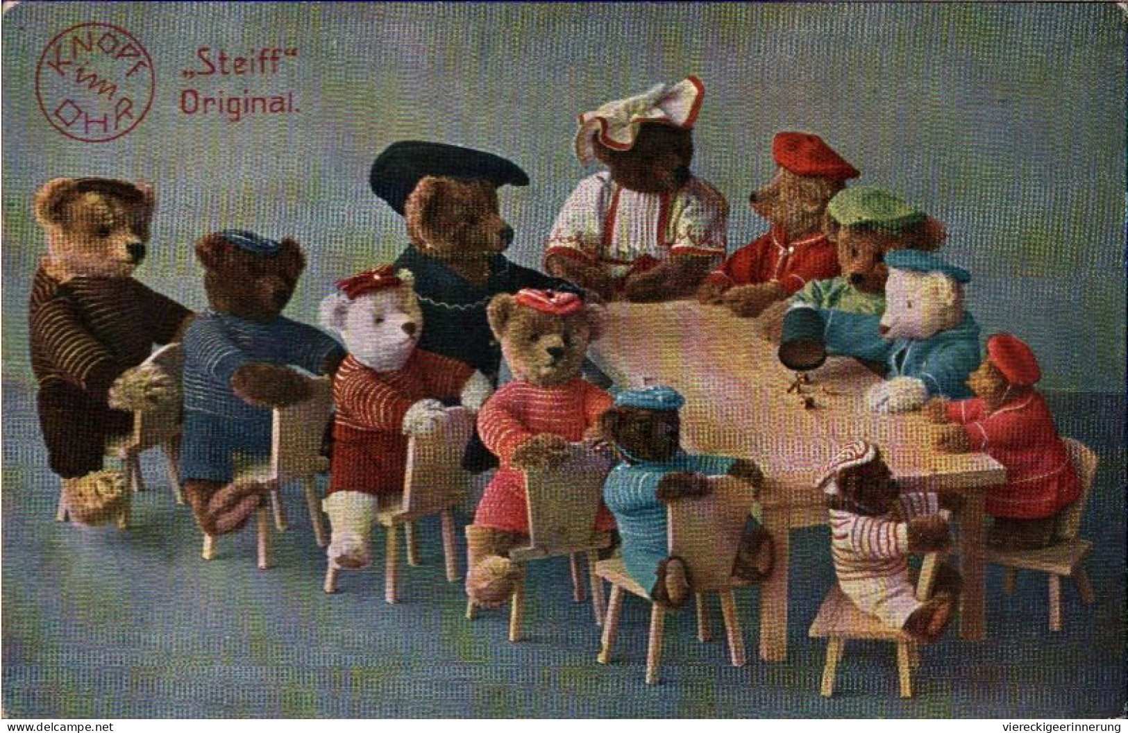 ! Alte Werbekarte Der Firma Steiff Aus Giengen, Steiff Tiere, Teddybären, Reklame - Werbepostkarten