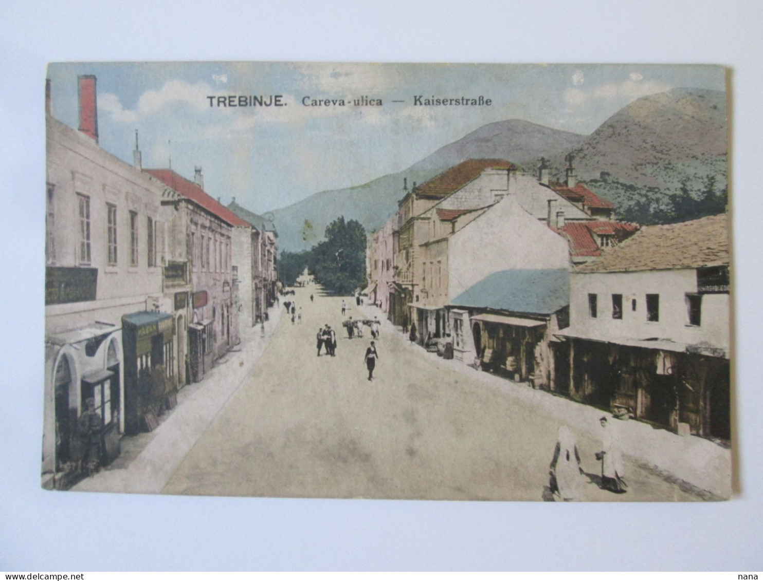 Bosnia & Herz-Trebinje:Rue Kaiser Carte Pos. Vers 1914/Kaiser Street Unused Postcard About 1914 - Bosnië En Herzegovina