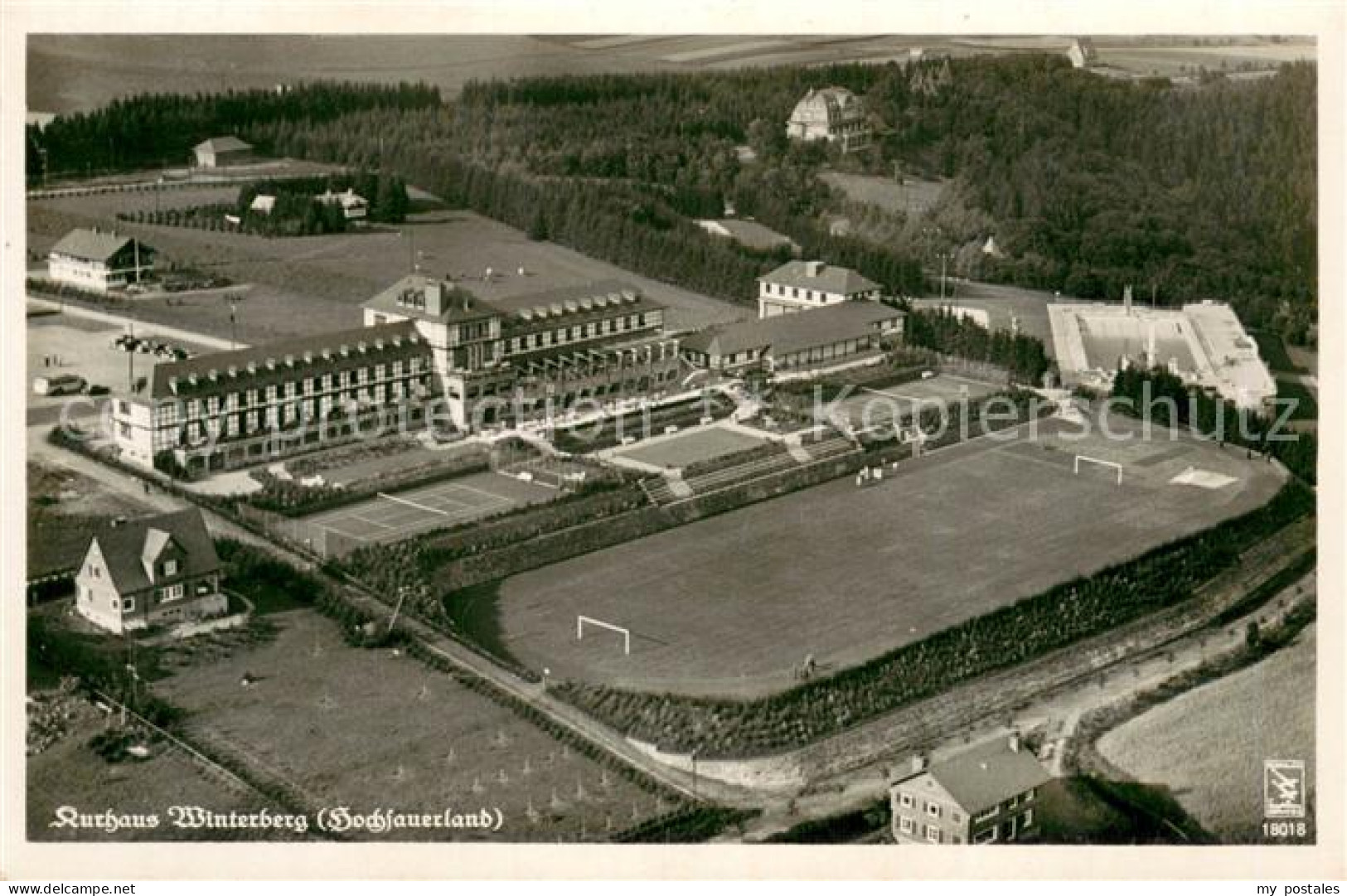 73749259 Winterberg Hochsauerland Kurhaus Winterberg Fliegeraufnahme Winterberg  - Winterberg