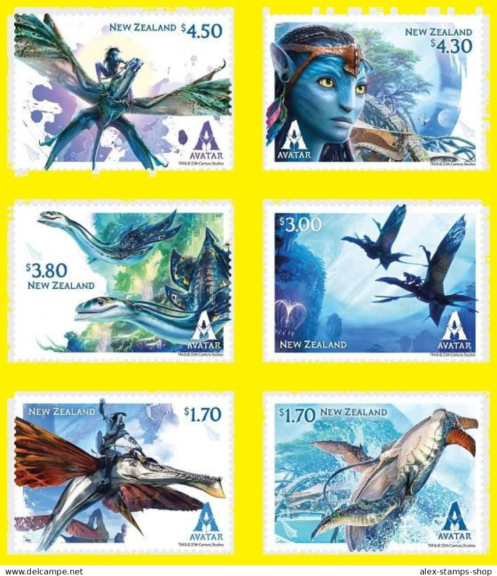 NEW ZEALAND 2023 Avatar - The Way Of Water Set Of Mint Stamps - Set - Unused Stamps