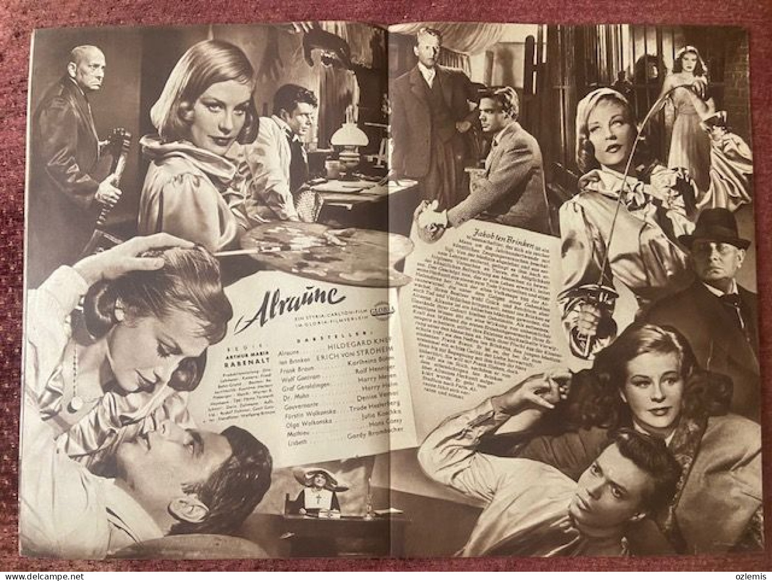 ALRAUNE,,ILLUSTRIERTE ,FILM - KUHNE ,CINEMA ,MOVIE ,MAGAZINE - Cine & Televisión