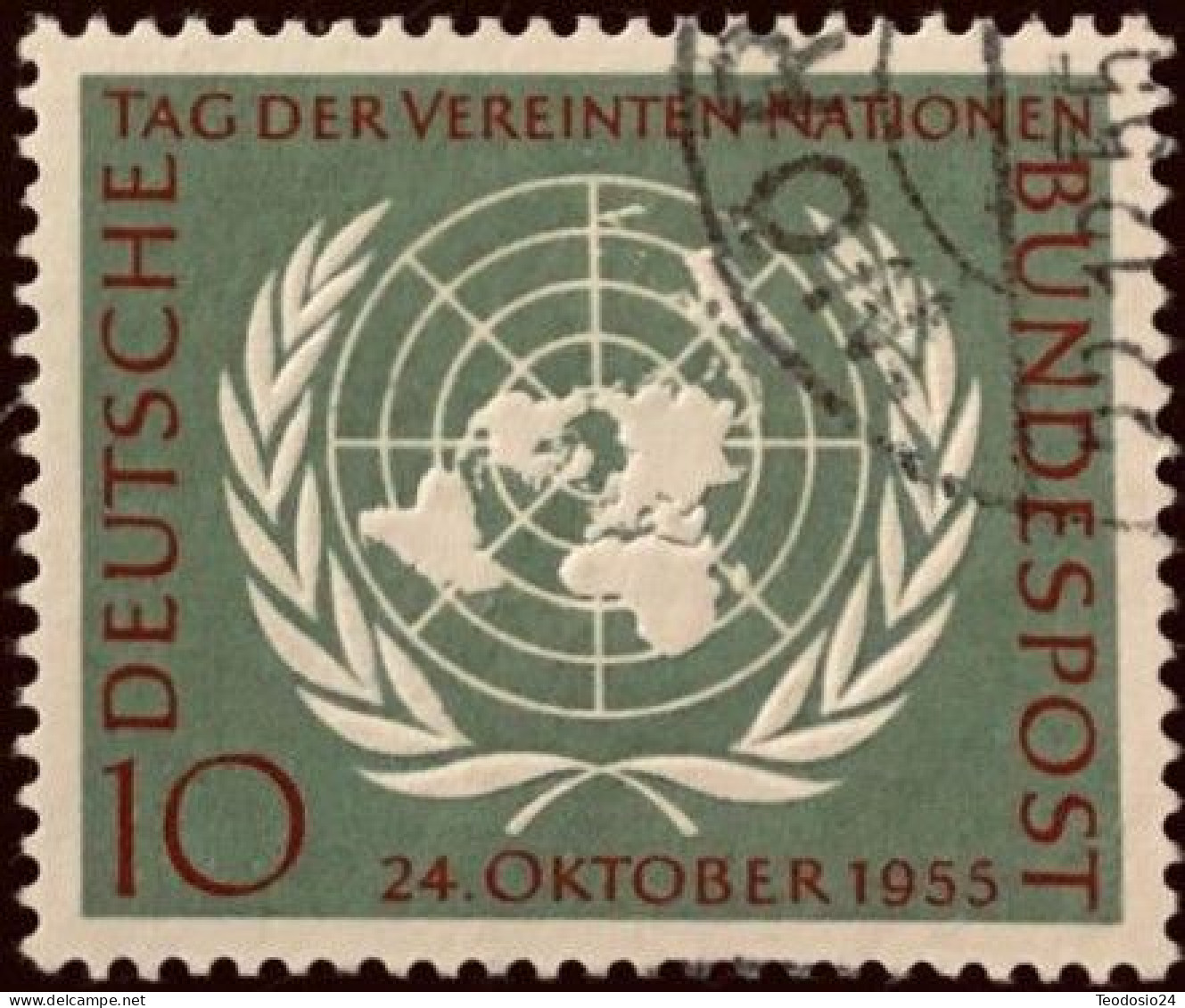 Allemagne -Germany 1955 - Michel N. 221 - Journée Des Nations Unies - Oblitérés