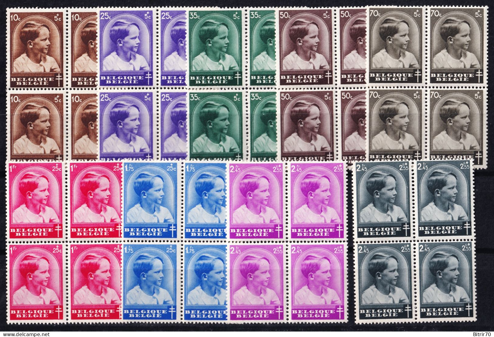 Belgica, 1936  Y&T. 438 / 445, MNH. - Ongebruikt