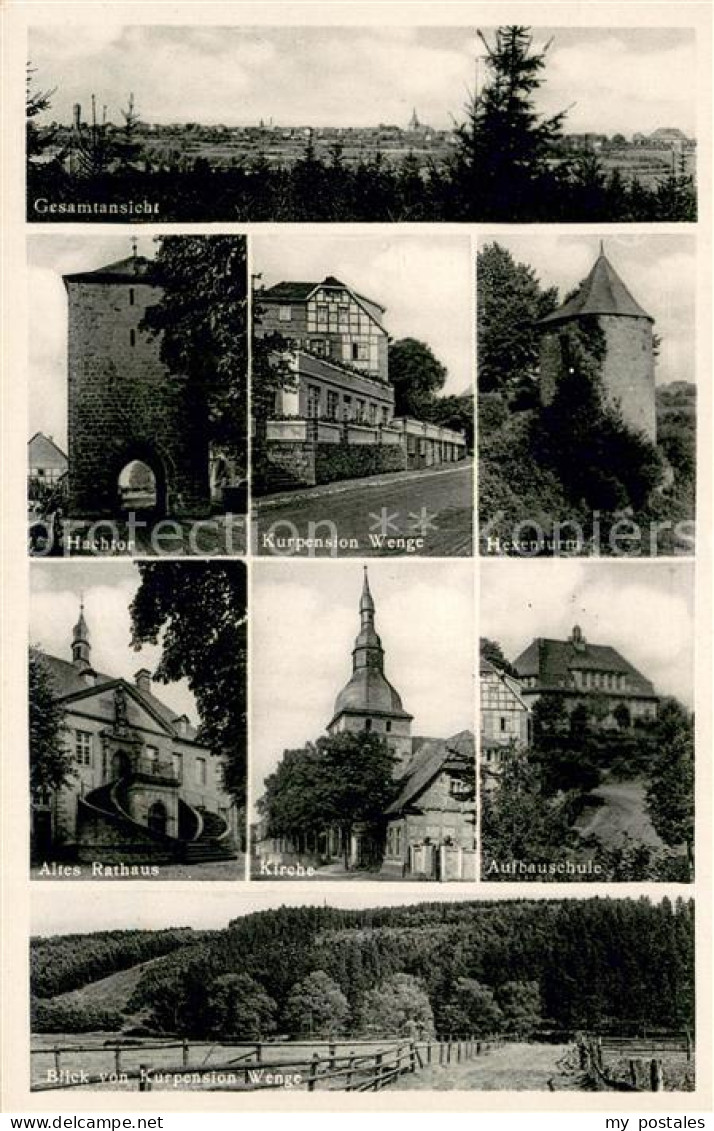 73749007 Ruethen Moehne Panorama Hachtor Kurpension Wenge Hexenturm Altes Rathau - Other & Unclassified