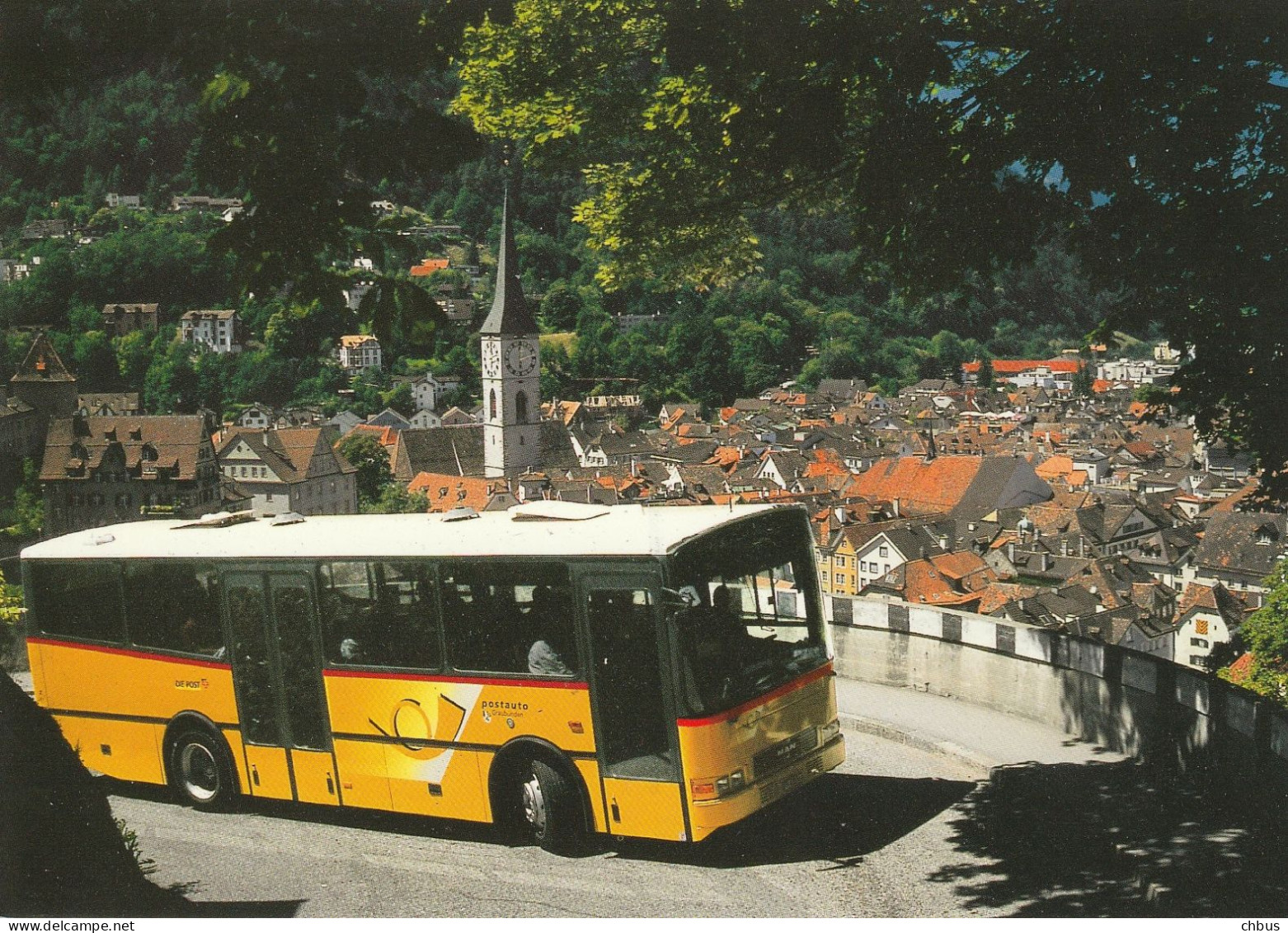 Autobus, Bus; Postauto, Car Postal, MAN; Chur - Coira