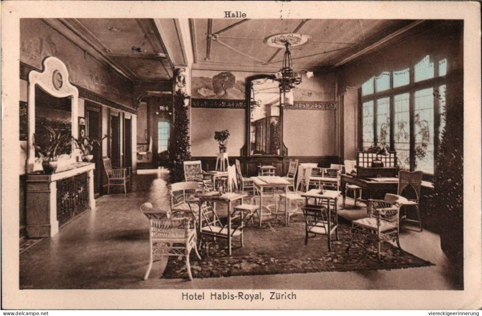 ! Alte Ansichtskarte Aus Zürich, Hotel Habis Royal, 1915 - Zürich