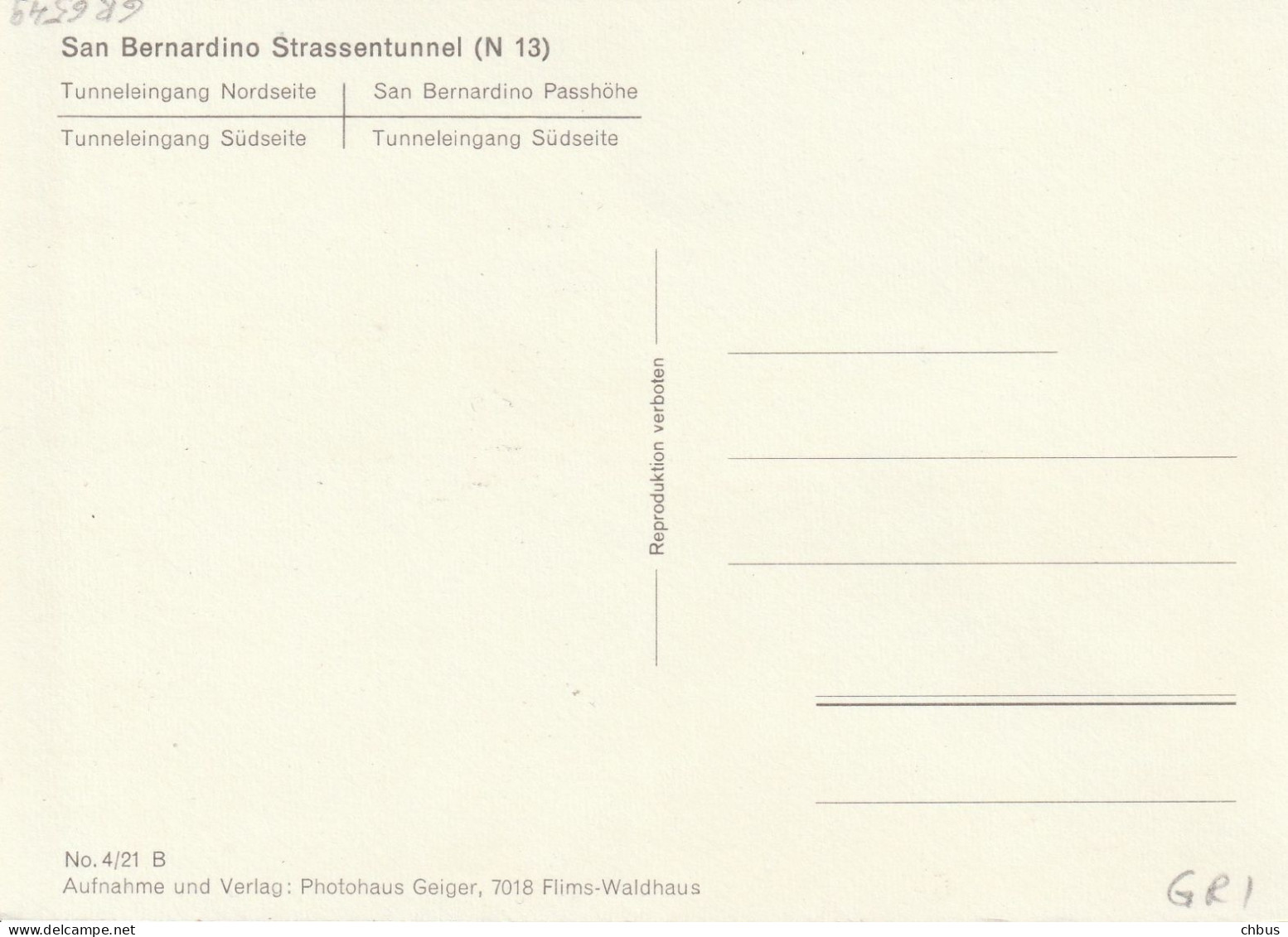 Autobus, Bus; Postauto, Car Postal, San Bernardino Tunnel - Other & Unclassified