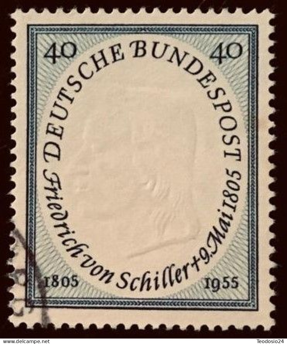 RFA 1955 Mi 210 150. Geburtstag Von Friedrich Von Schiller - Used Stamps