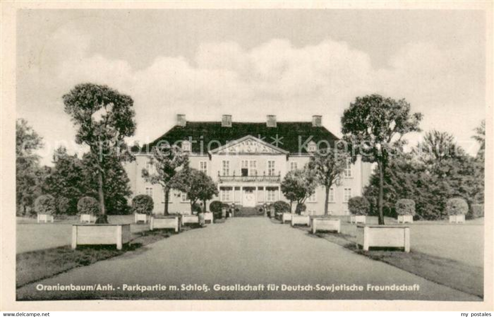 73751171 Oranienbaum Parkpartie Mit Schloss Gesellschaft Fuer DSF Oranienbaum - Sonstige & Ohne Zuordnung
