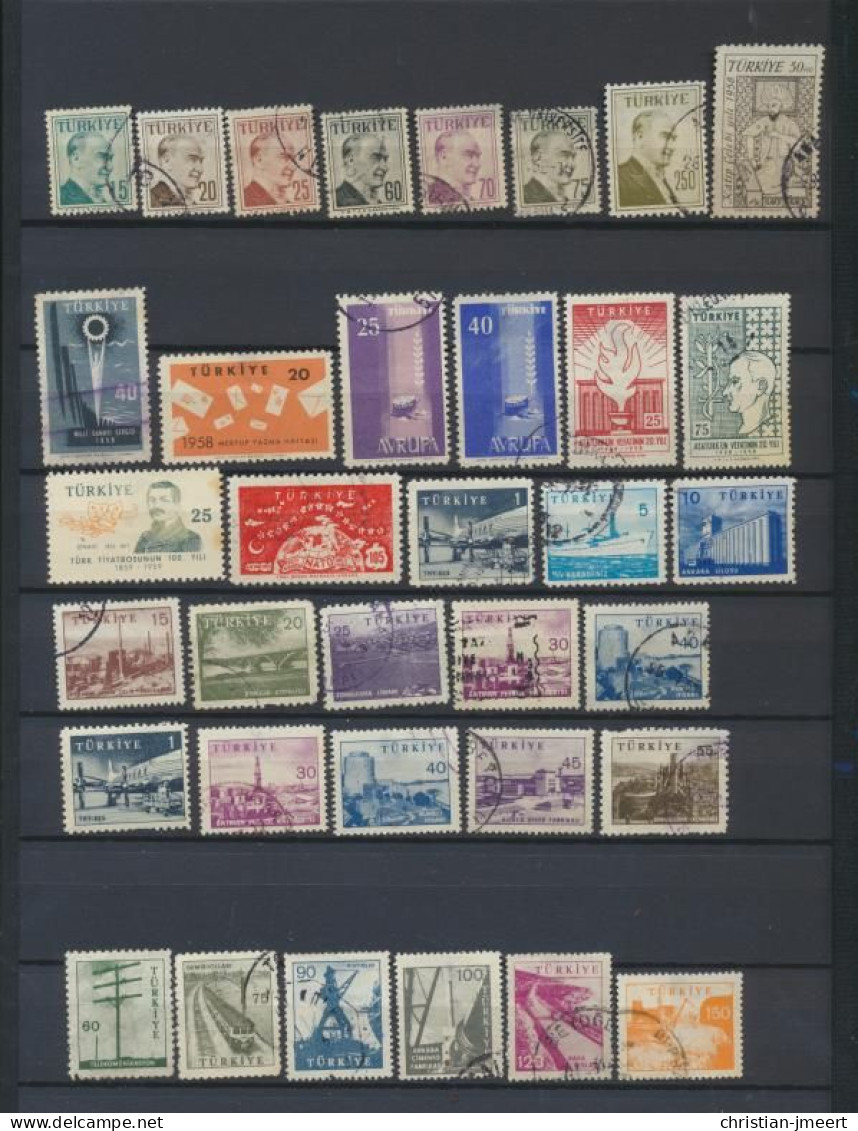 Turquie  Bel Collection De 212 Timbres  Fort Propre - Collections, Lots & Series