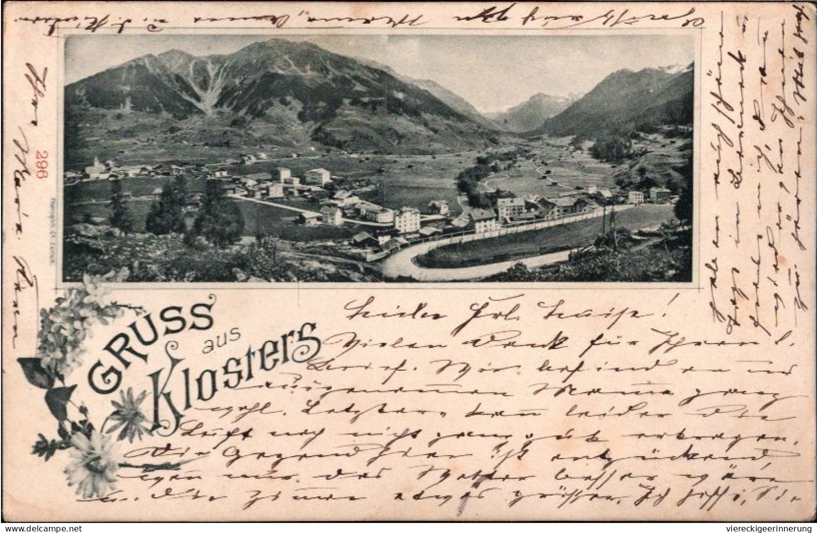 ! Alte Ansichtskarte Gruss Aus Klosters, Schweiz - Klosters