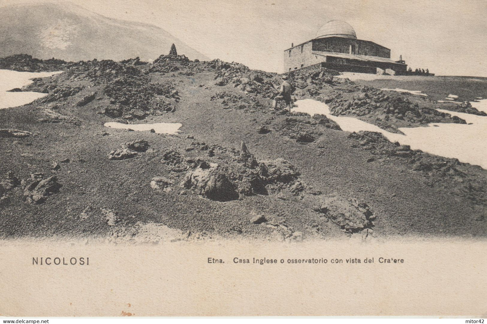 1025-Nicolosi-Catania-Sicilia-Osservatorio Ed Etna-v.1905 Da Bronte X L' Estero: Losanna-Svizzera - Catania
