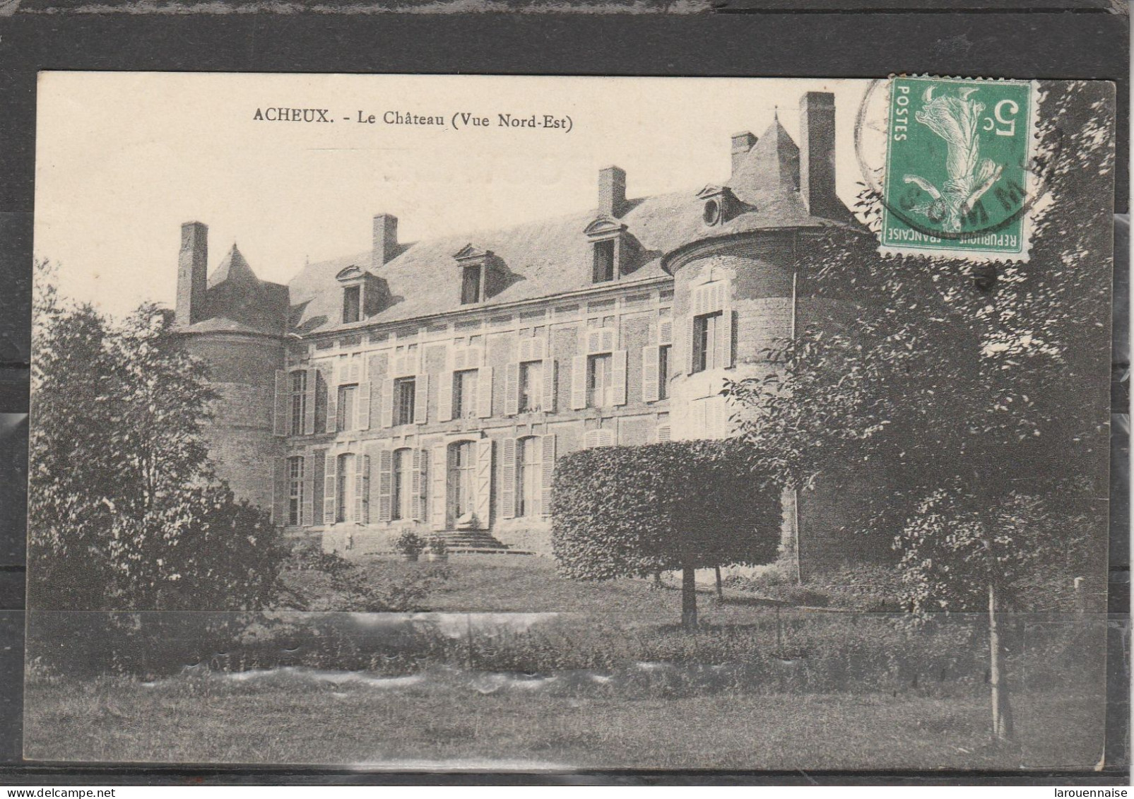 80 - ACHEUX - Le Château (Vue Nord Est) - Acheux En Amienois
