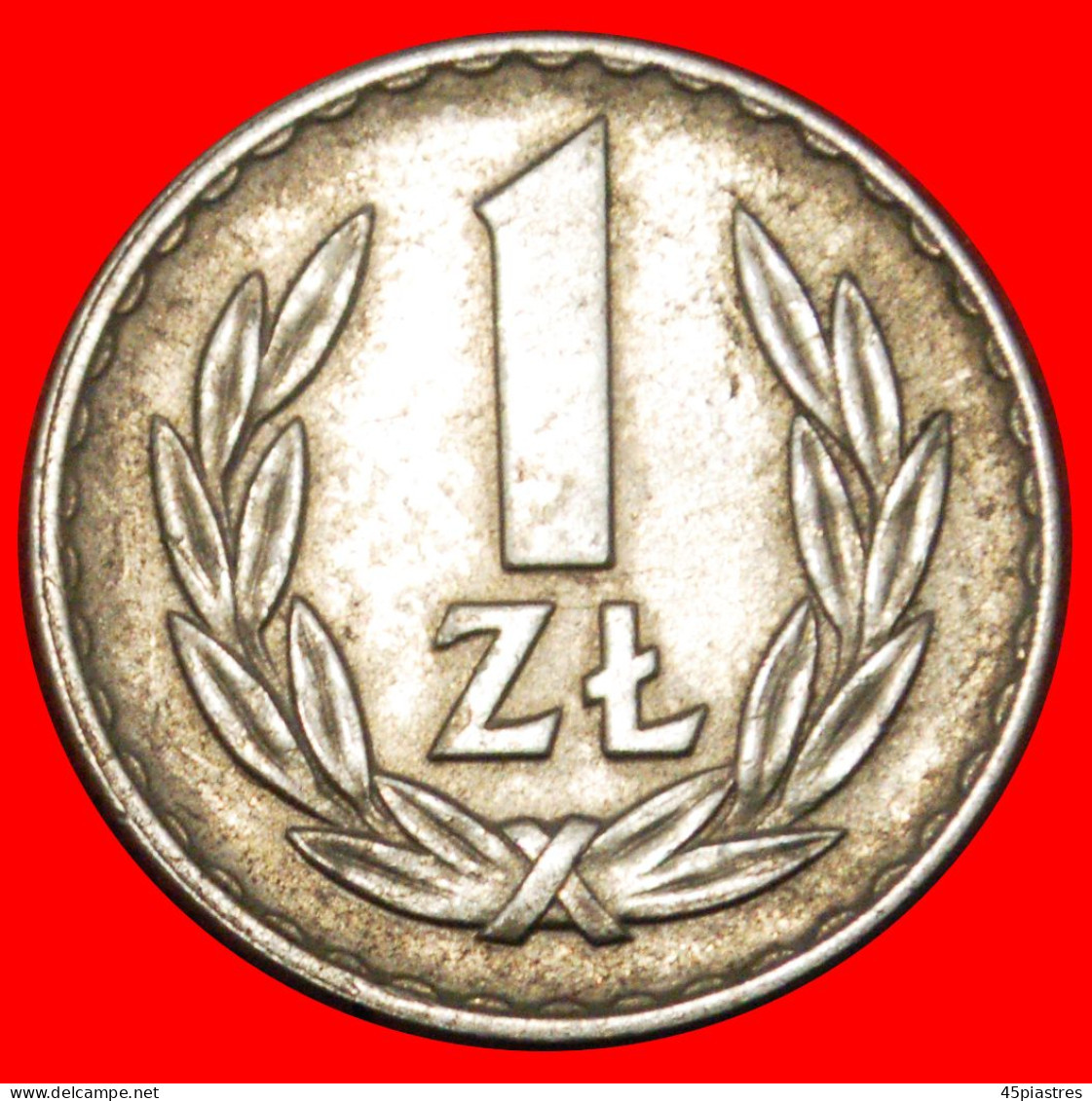 * SOCIALIST STARS ON EAGLE (1957-1985): POLAND  1 ZLOTY 1968 RARE! DIES I+A! · LOW START · NO RESERVE! - Poland